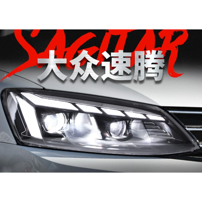 

Suitable for 12 to 18 models of Sagitar headlights modified with LED daytime running lights running water turn signals