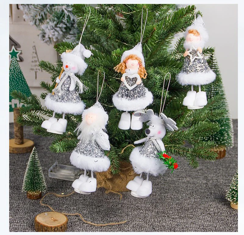 Рождественское платье с бахромой из ткани ангела подвесная рождественская