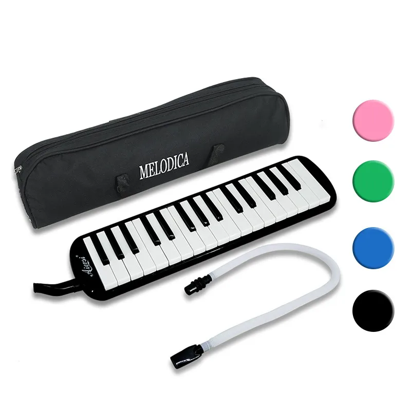 Aiersi 32 Key Melodica Piano Melodic Tube Keyboard professional pipe Harp musical instrument gifts with Bag Strap Mouthpiece