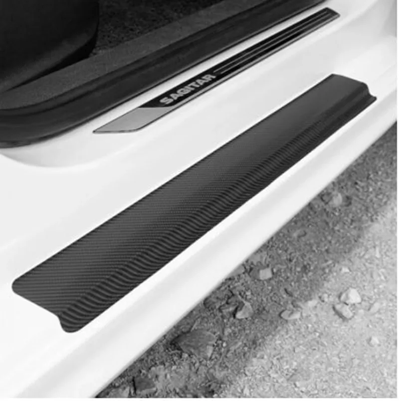 

4Pcs Car Door Sill Protector Door Sill Scuff Plate Stickers for Volkswagen Golf 4 5 6 7 Tiguan Passat B5 B6 B7 CC MK5 MK6 Polo