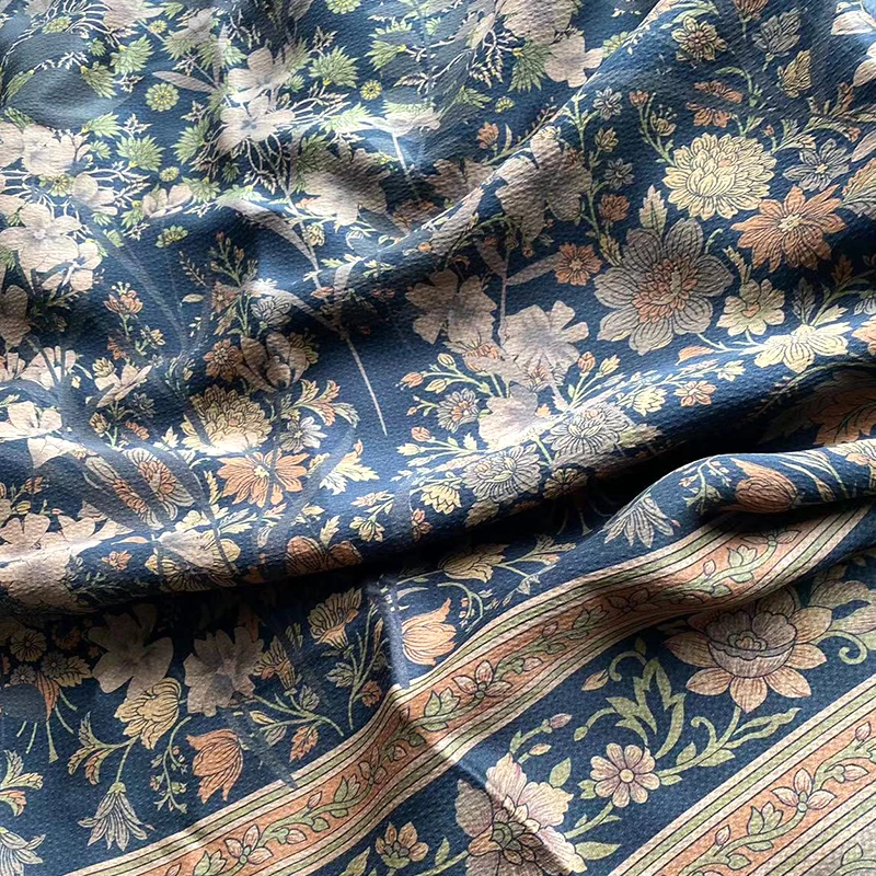 

Summer Positioning Gradient Color Pearl Satin Yarn Advanced Custom Dress Pants Robe Fabric