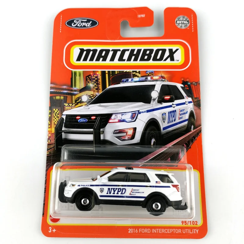 Matchbox Cars  2016 FORD INTERCEPTOR UTILITY  1/64 Metal Diecast Collection Alloy Model Car Toy Vehicles