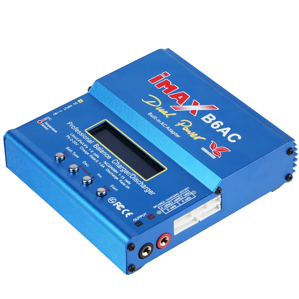 DC10-20V 6A для Li-Ion LiFe Nimh Nicd PB Lipo разрядник аккумулятора Imax B6AC интеллектуальное 80 Вт RC