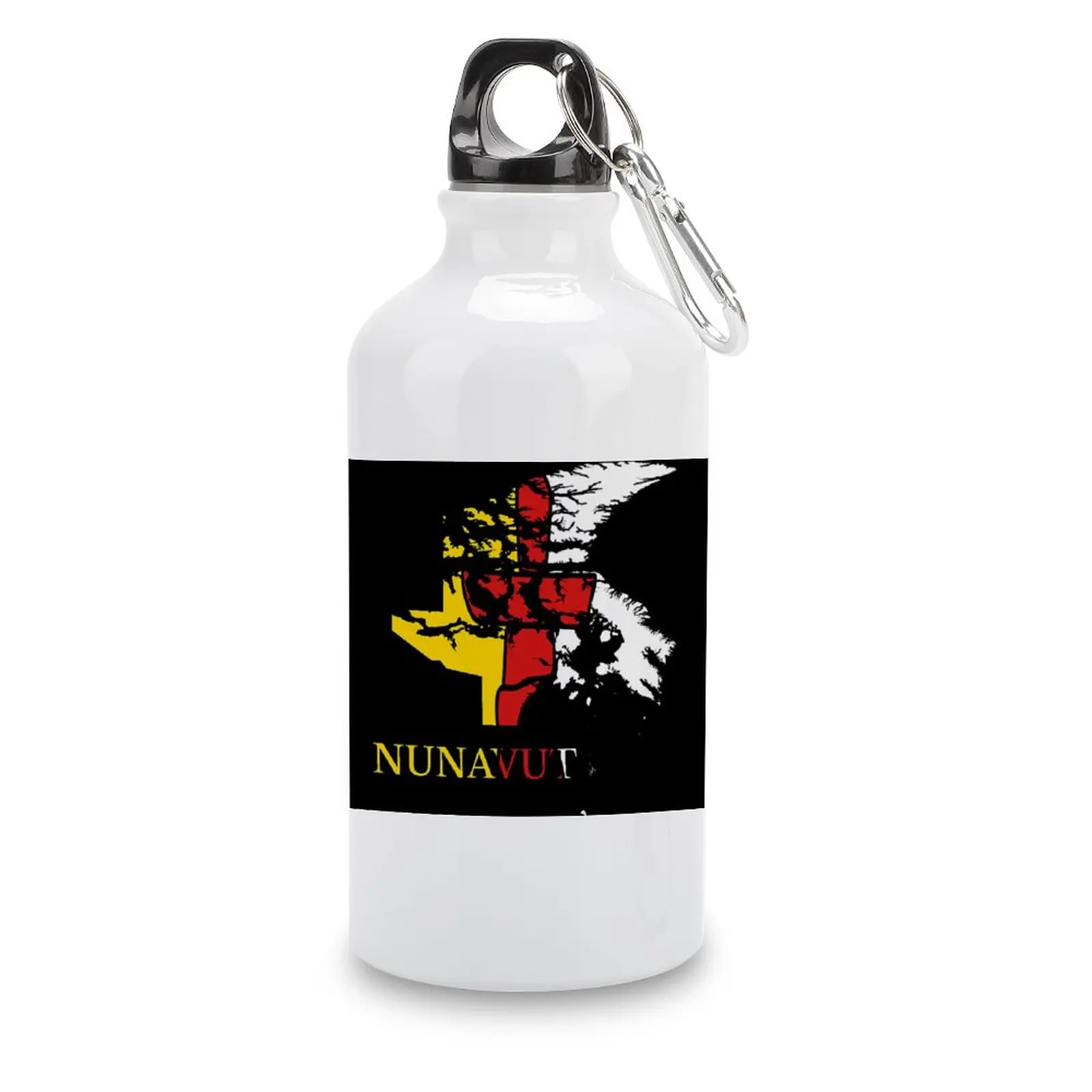 

DIY Kettle Nunavut Flag Map, NU, Canada Sport Bottle Aluminum Milk Cups Vacuum Flask Top Quality Humor Graphic Kettle