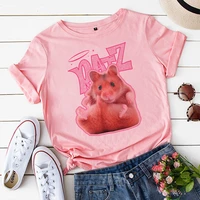 new kawaii ratz mouse tshirt pink women t shirts ratz letter tops casual tee summer short sleeve female t shirt women clothing