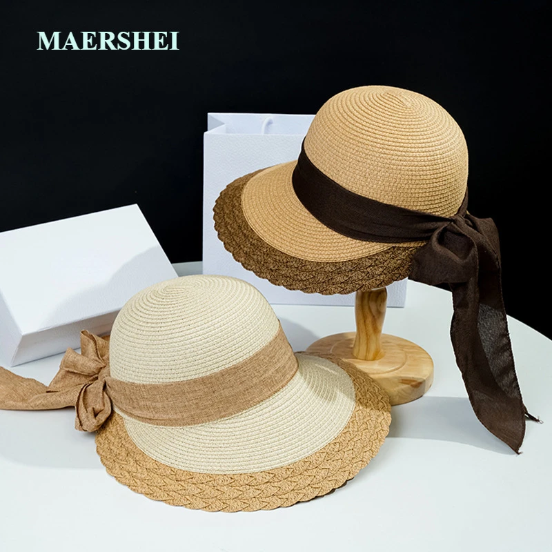 

Summer Hats for Women 2022 New Straw Hat Women's Shade Sunscreen Beach Hat Summer Big Brim Outdoor Sun Hat Chapeu Feminino