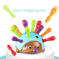 training focused on childrens fine motor hand eye coordination fight inserted hedgehog baby educational toy brainstorm toys