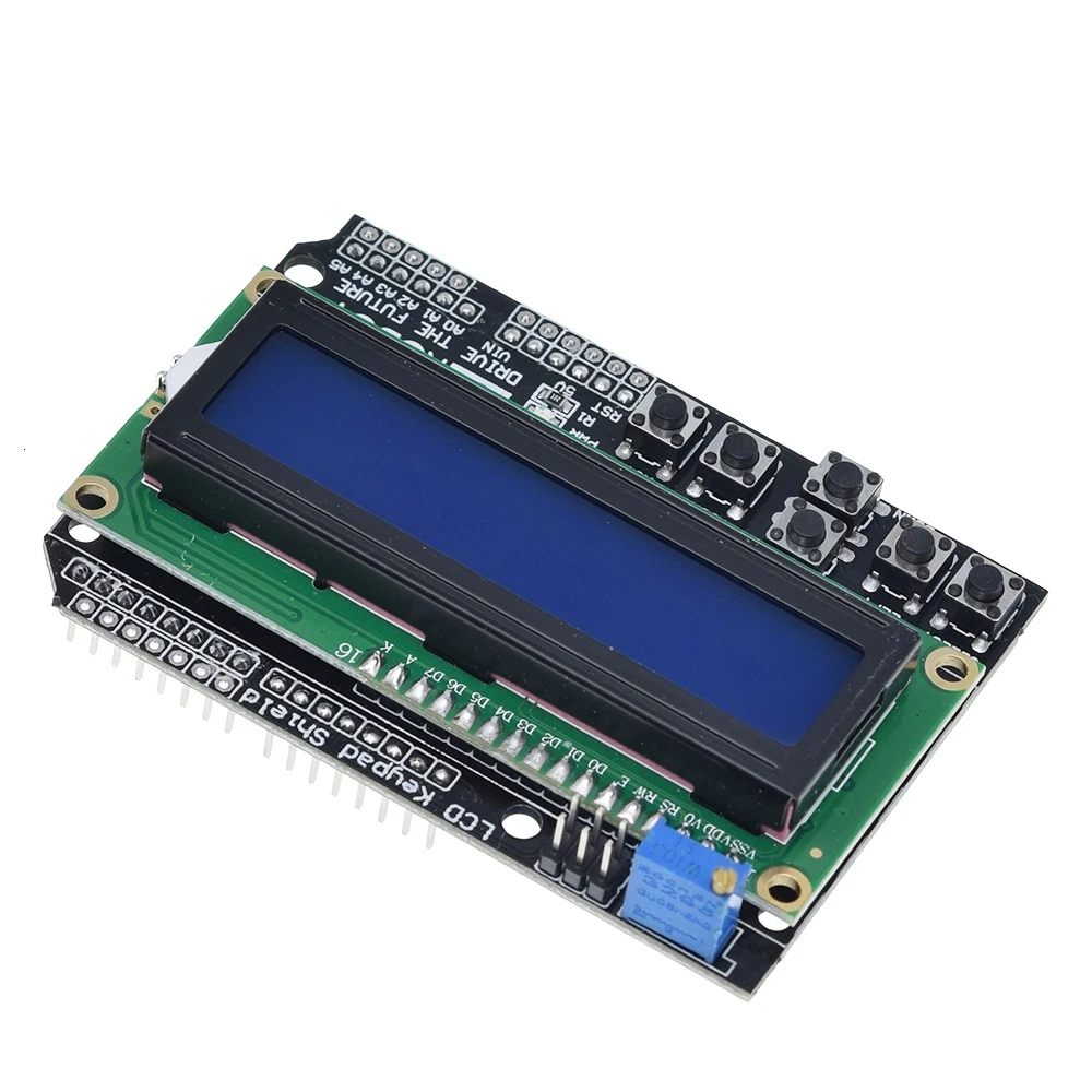 TZT 13 шт. ЖК-клавиатура Shield LCD1602 ЖК-дисплей 1602 модульный дисплей для Arduino ATMEGA328 ATMEGA2560 raspberry pi UNO синий экран (art.: 7a05e23e1) - 7a05e23e1