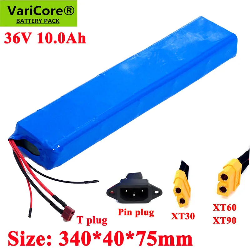 VariCore е-байка 36В 10.0Ah 18650 комплект литий-ионный батарей с 42В 20A BMS 600 Вт для