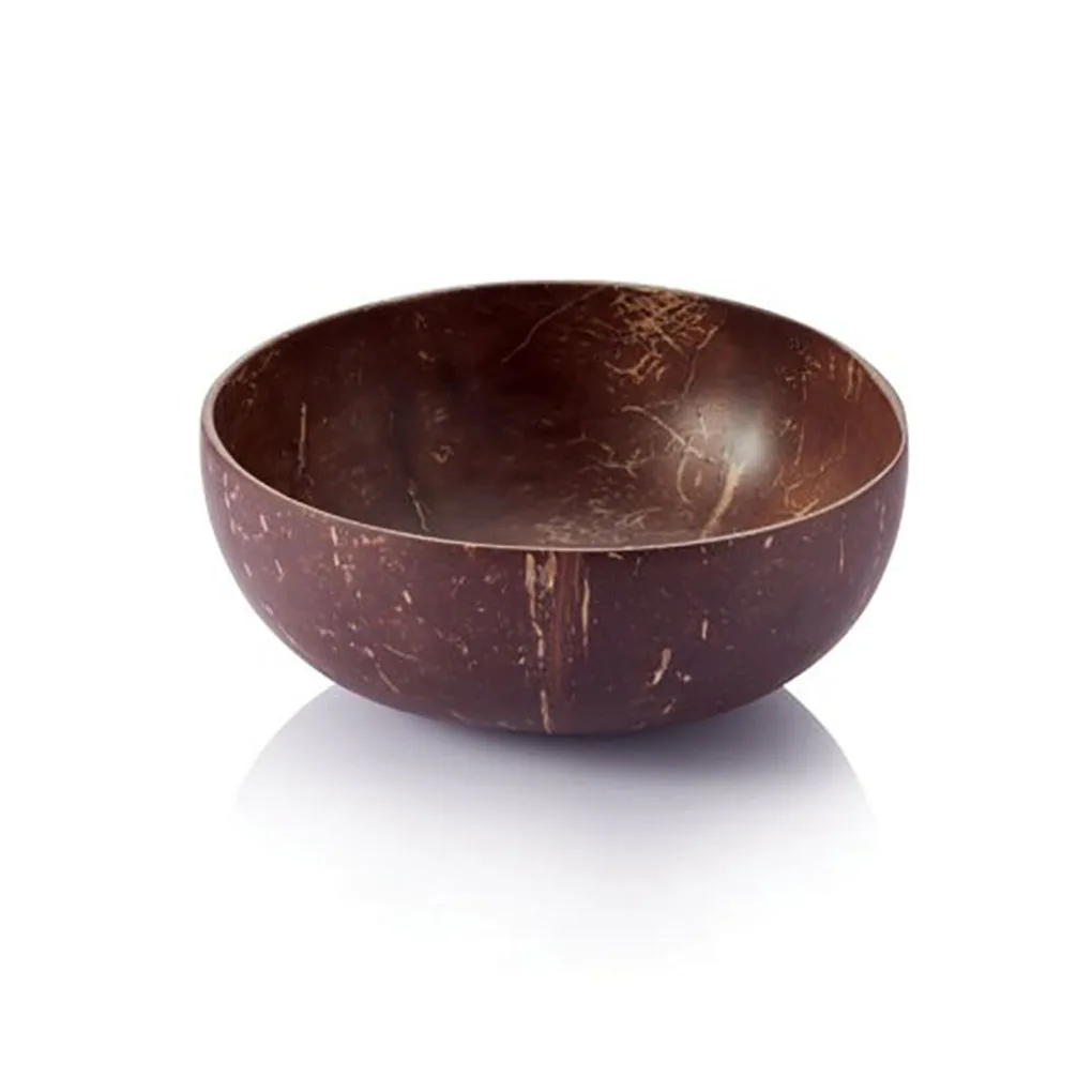 

Natural Coconut Bowl Eco-friendly Soup Salad Noodle Rice Bowl Wooden Fruit Container Handicraft Kitchenware