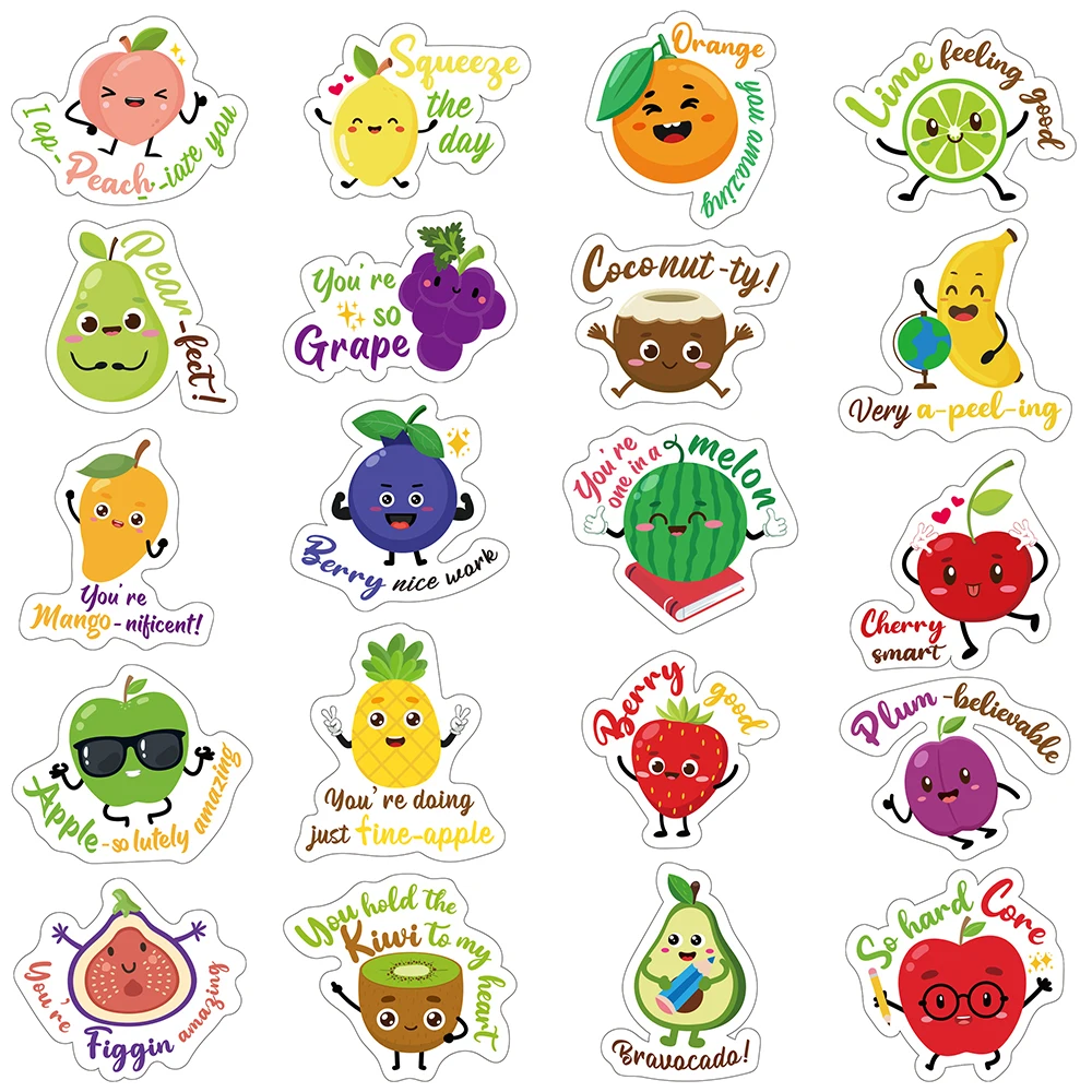 25 шт. Набор наклеек в виде фруктов