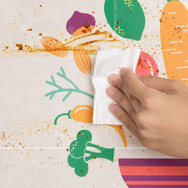 

Oil Proof Sticker 60*90cm Cute Cartoon Transparent High Temperature Waterproof Wall Sticker Kitchen Accessories