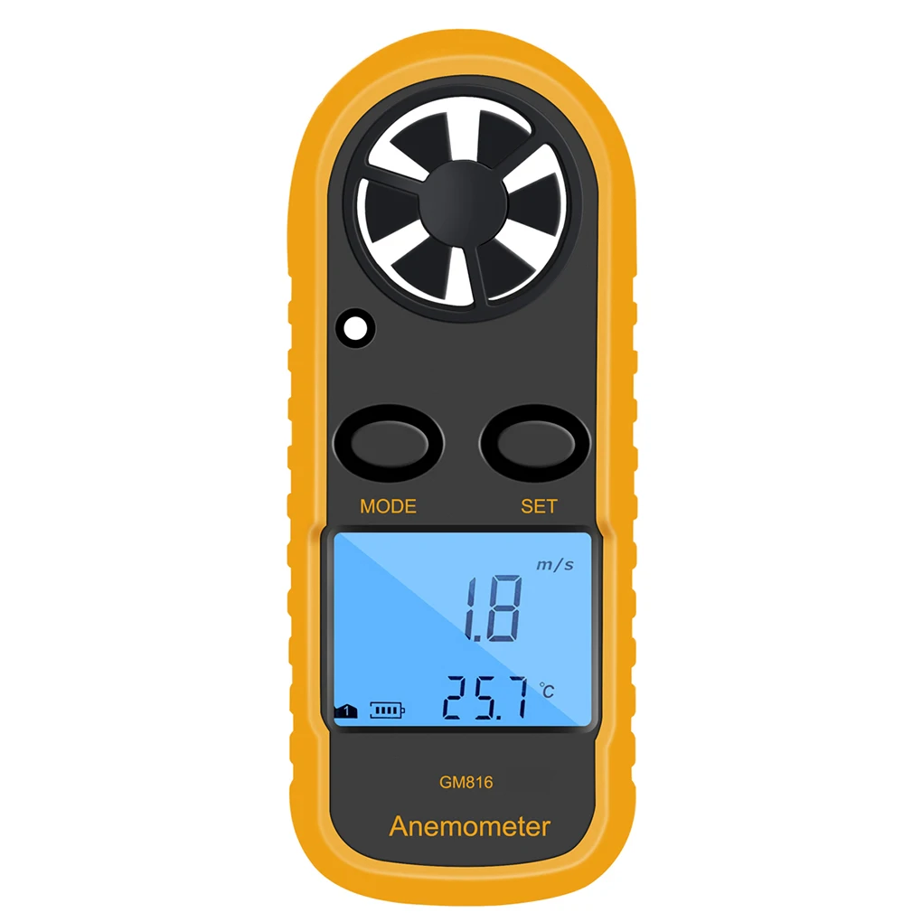

Digital Anemometer Portable Wind Speed Meter Windmeter with Battery
