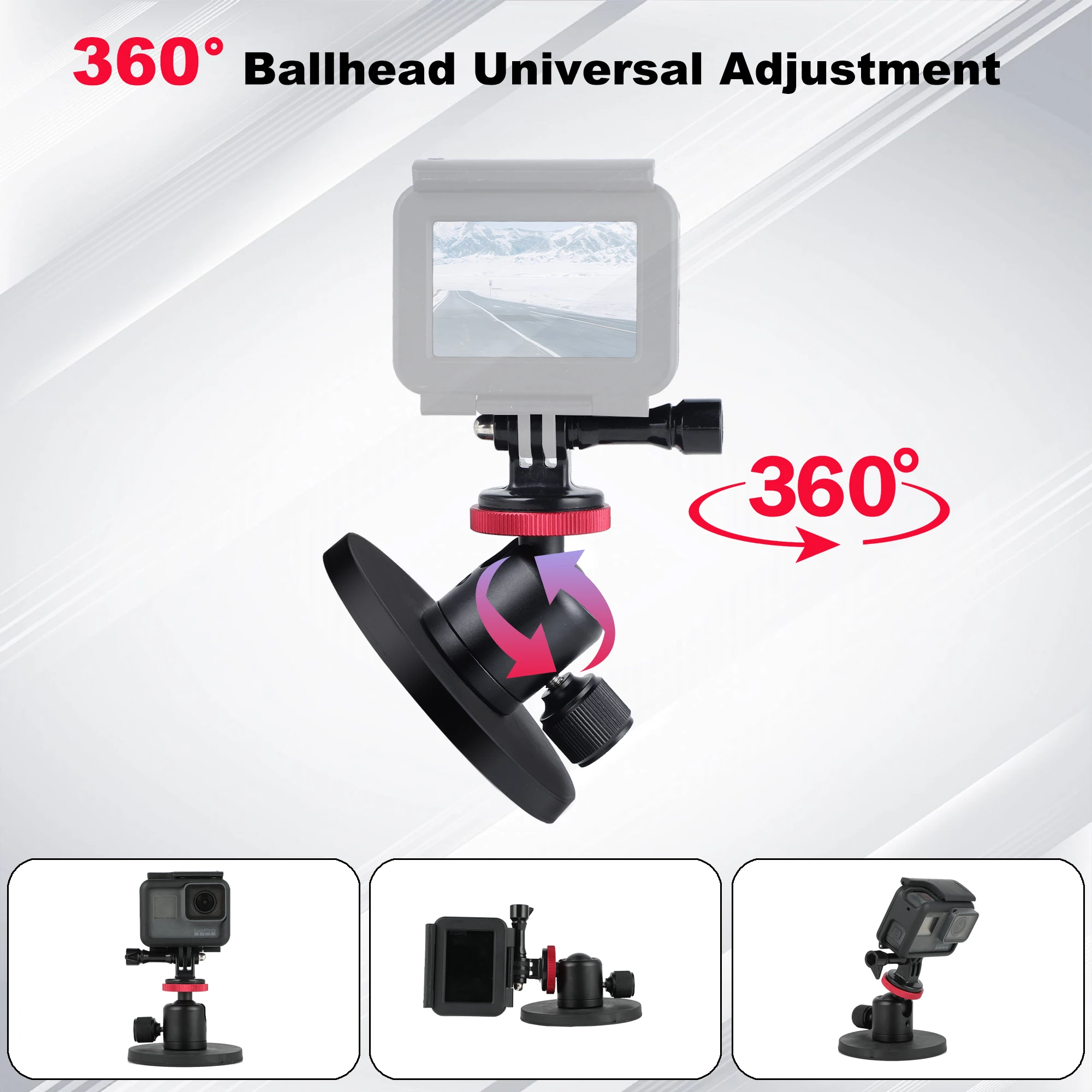 Сильный магнитный держатель на присоске для мотоцикла и автомобиля Gopro магнитное