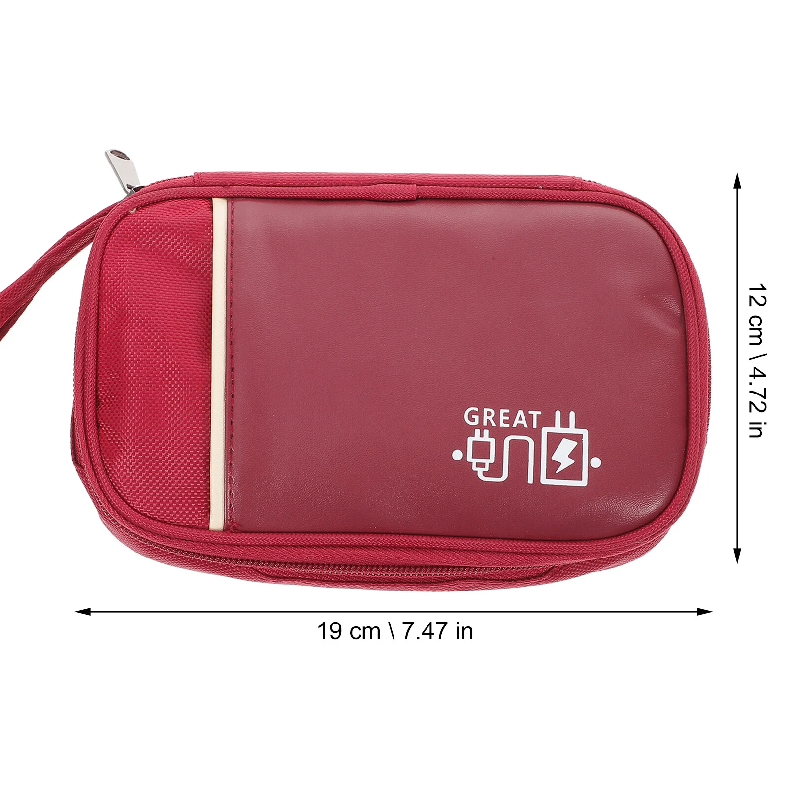 

Storage Bag Bags Travel Electronics Case Cable Mini Essentials Organizer Pu Gadgets Cord