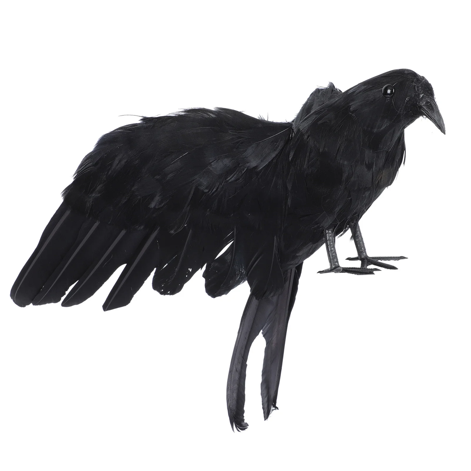 

1Pc Bird Lifelike Black Crow Lifelike Props Feathered Crow Bird Black Bird
