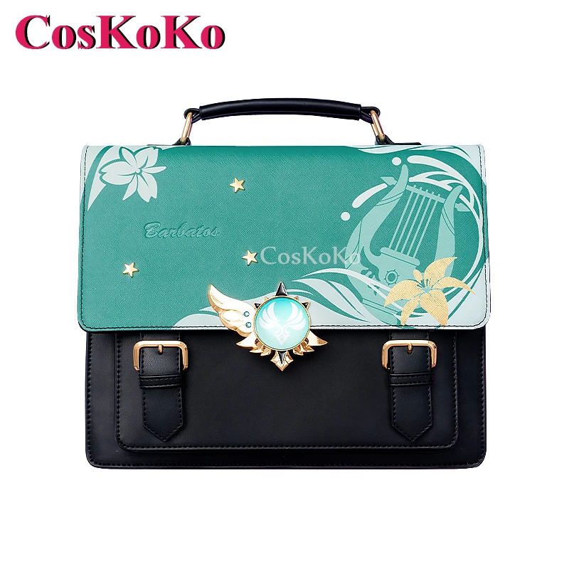 CosKoKo Venti косплей-игра Genshin тематическая сумка для косплея повседневный рюкзак в