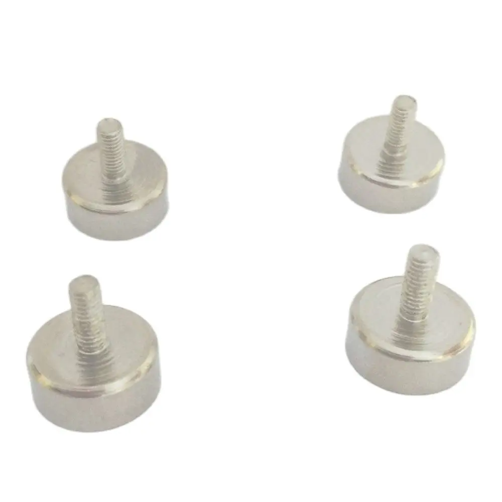 

New arrival 6pcs Vertical pull force 5.5KGs Rare earth Magnetic Pulling force Mount Pot Magnet, Dia16mm with M4 external screw