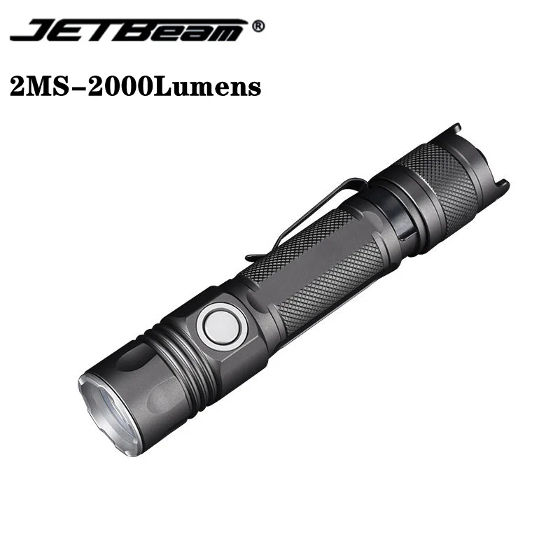 JETBEAM 2MS Ultra High-performance Tactical Flashlight CREE XHP35 2000LM With 5100 mAh Battery for Self-defense Law Enforcement