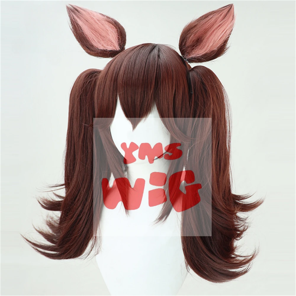 YMS WIG Uma musume Pretty Derby Hishi Akebono головной убор для косплея Хэллоуин Карнавальный