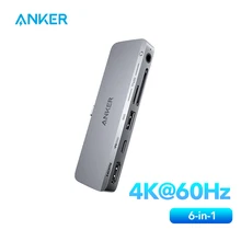 Anker USB C 허브 USB-C iPad 541 USB-C 허브 (6 in 1) 4K HDMI 포트, 다기능 USB-C 포트, SD 및 microSD 카드 슬롯