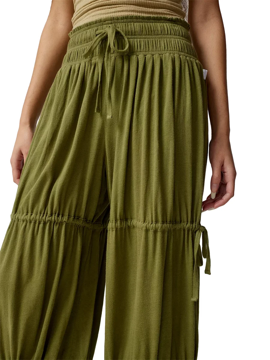 Effortlessly Chic Women s Cargo Pants with Multiple Pockets and Wide Leg Joggers for Casual Streetwear Style