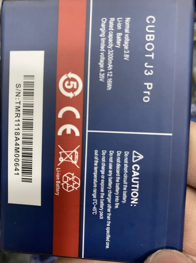 

for Cubot J3 Mobile Phone Battery Cobot J3 Pro Battery 3200MAh Mobile Phone Battery