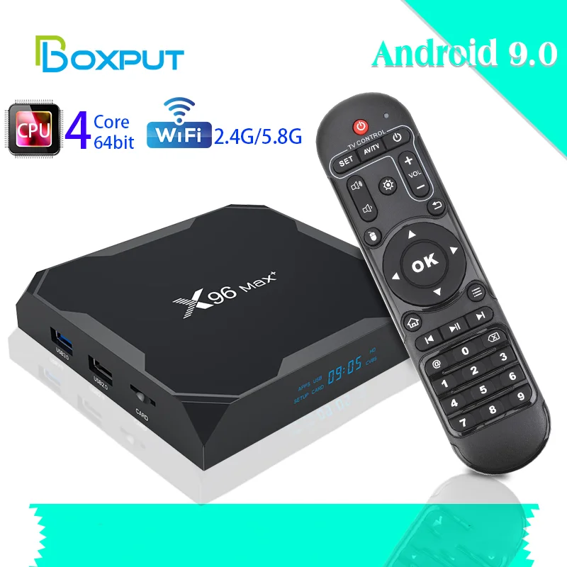 

X96 MAX Plus Android 9.0 TV BOX Amlogic S905X3 Quad Core 4GB 64GB 32GB Dual Wifi H.265 8K X96Max+ Media Player 2GB 16GB