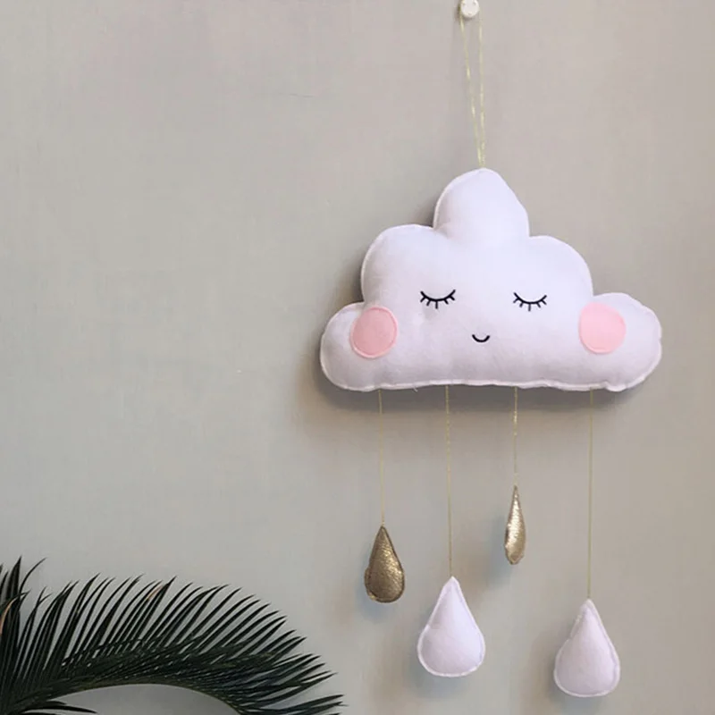 

1pc Raindrop Pendant Children's Room Decoration Wall Decoration INS Decorative Nordic Style Sweet Smiles Photography Props