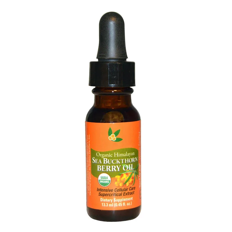 

Organic Himalayan Sea Buckthorn Seed Oil 13.3 ml (0.45 fl.0Z) Gluten-Free