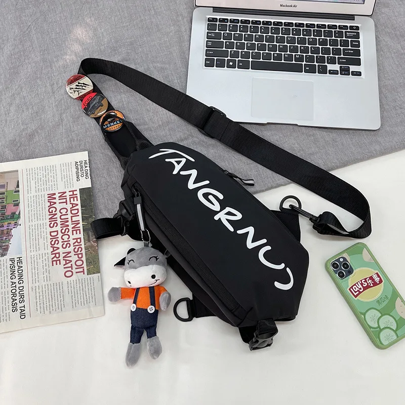 Single Shoulder Crossbody Bag Men's And Women's Sports Leisure Chest Bag Simple Lightweight Multi-functional Fashion Men's Small