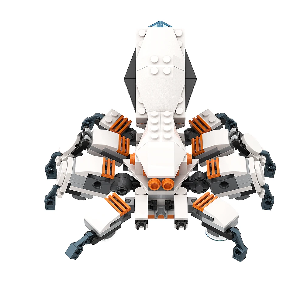 Gobricks MOC Тарантул животные набор строительных блоков черный паук фигурки на