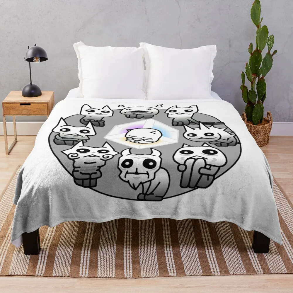 

Battle Cats Nekoluga Mural Throw Blanket Stuffed Blankets