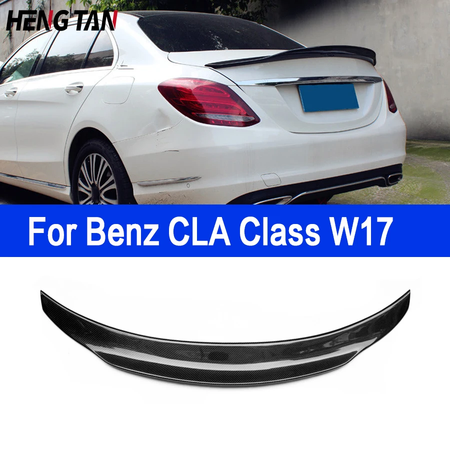 

Задние плавники из углеродного волокна для Mercedes Benz CLA Class W117 PSM, задний спойлер, автомобильное крыло Duckbill, модифицированное заднее крыло