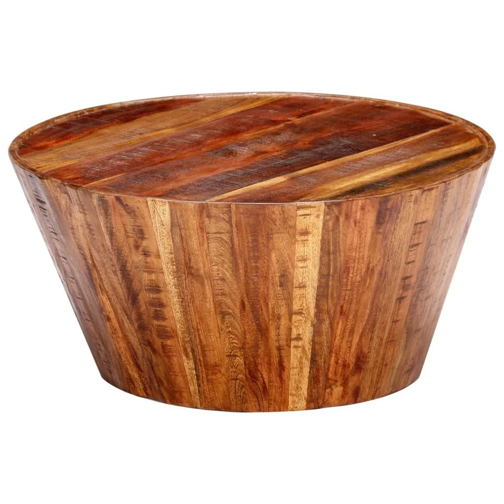 

Coffee Table 25.6"x25.6"x13" Solid Rough Mango Wood