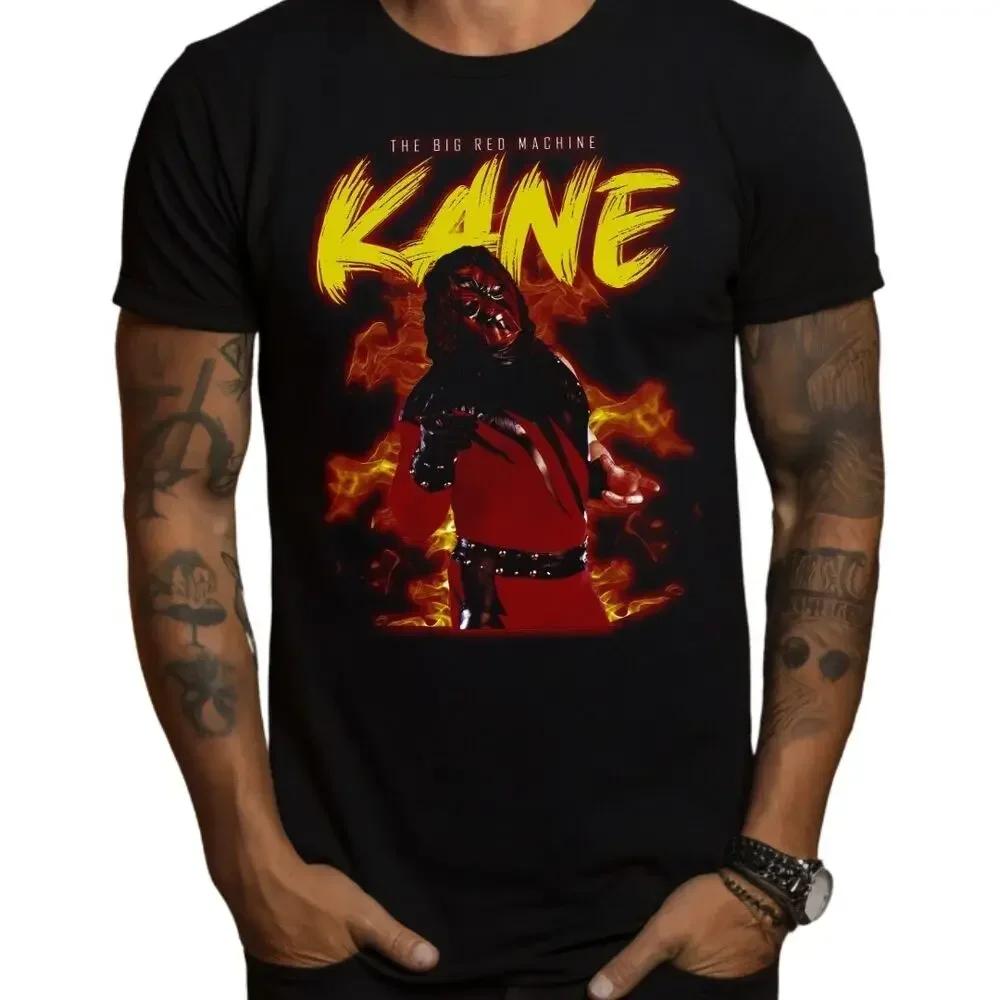 Черная футболка для борьбы Kane WWE
