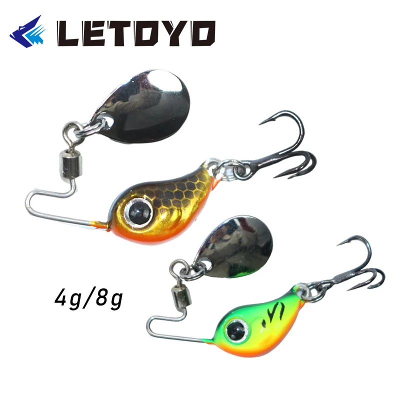 LETOYO 4 г/8 г микро-ложка плавный кренк ВИБ рыболовная приманка длинное забрасывание