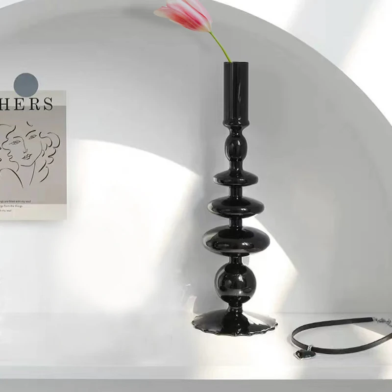 S Candlestick Candle Holder Home Decoration Vintage Table Room