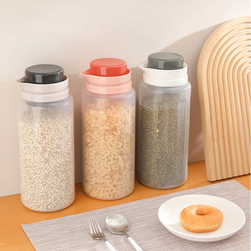 

Kitchen Storage Tank Grain Storage Bucket Multi-function Storage Scale Cup Sealed Tank Waterproof Dry Goods Storage Tank