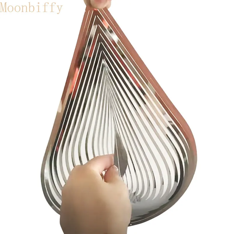 

Garden Wind Chimes Hanging Rotating Windchimes Decorations Pendants The House Outdoor Garden Home Decor Metal Drip Wind Spinner