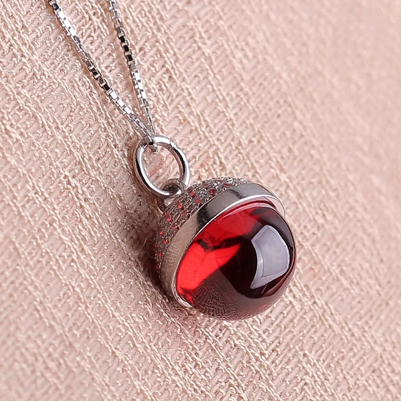 

Женское ожерелье из серебра 925 пробы, с крупным круглым шариком