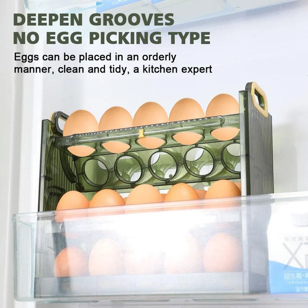 

30/20 Grid Refrigerator Side Door Preservation Box Storage Rack Storage Box Egg Storage Egg Tray Egg Box