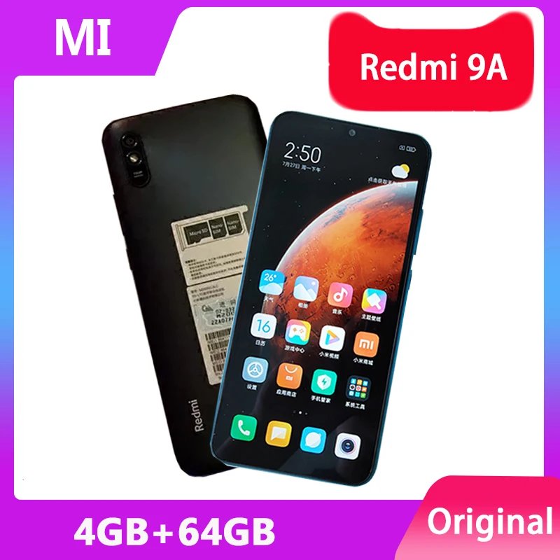 

Xiaomi Redmi 9A Global ROM 4GB of RAM 64GB / 128GB of ROM MTK Helio G25 processor 6.53" HD+ 5000mAh