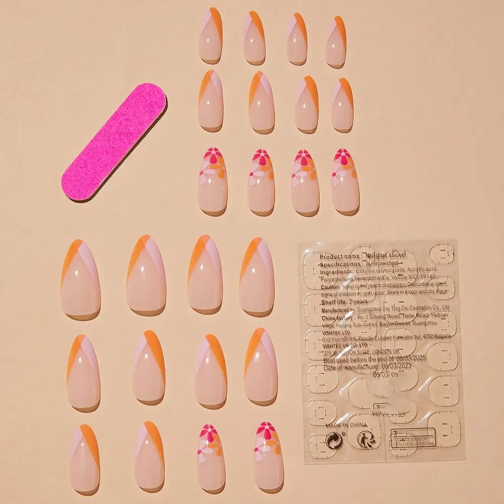 24/30 шт. искусственные ногти с искусственным жемчугом