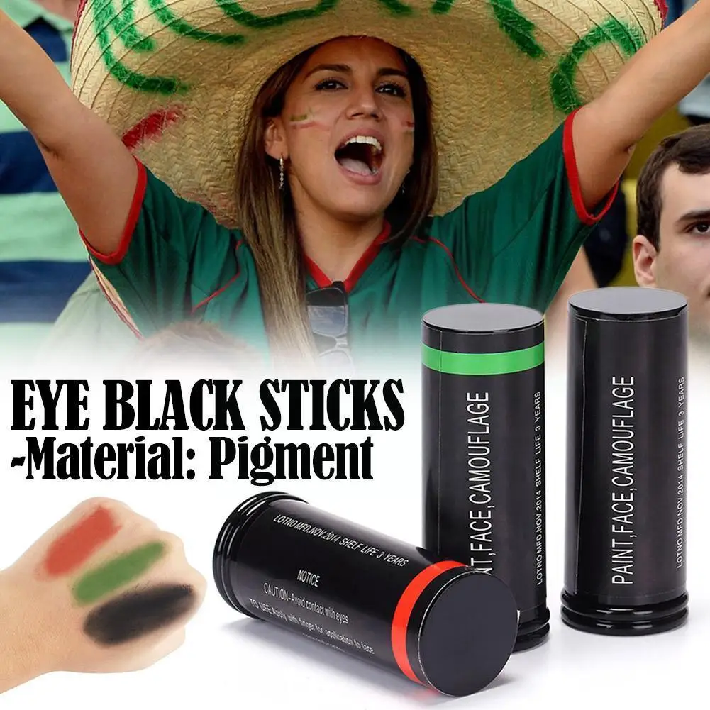 

Face Paint Stick 3Pcs Eye Black Paint Camouflage Color Cream For Football Baseball Softball Kids Toddlers And Adults Gifts H8Z5