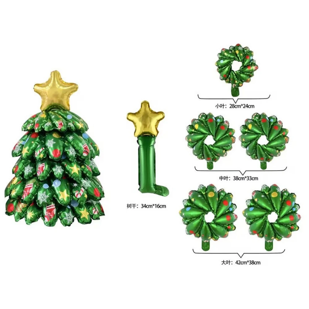 

3D-шары Для Декора На Рождество, Стоячие, Из Алюминиевой Фольги, Надувные, Для Украшения Дома