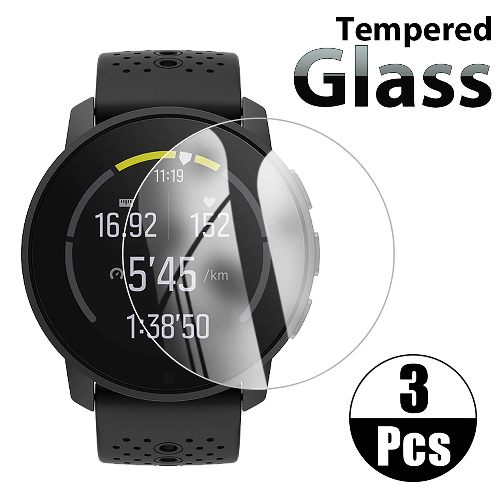 

Прозрачное закаленное стекло для SUUNTO 7 9 Baro PEAK 5 3 Fitness D5 DX Защита экрана для умных часов 2.5D 9H Защита от царапин HD Стекло