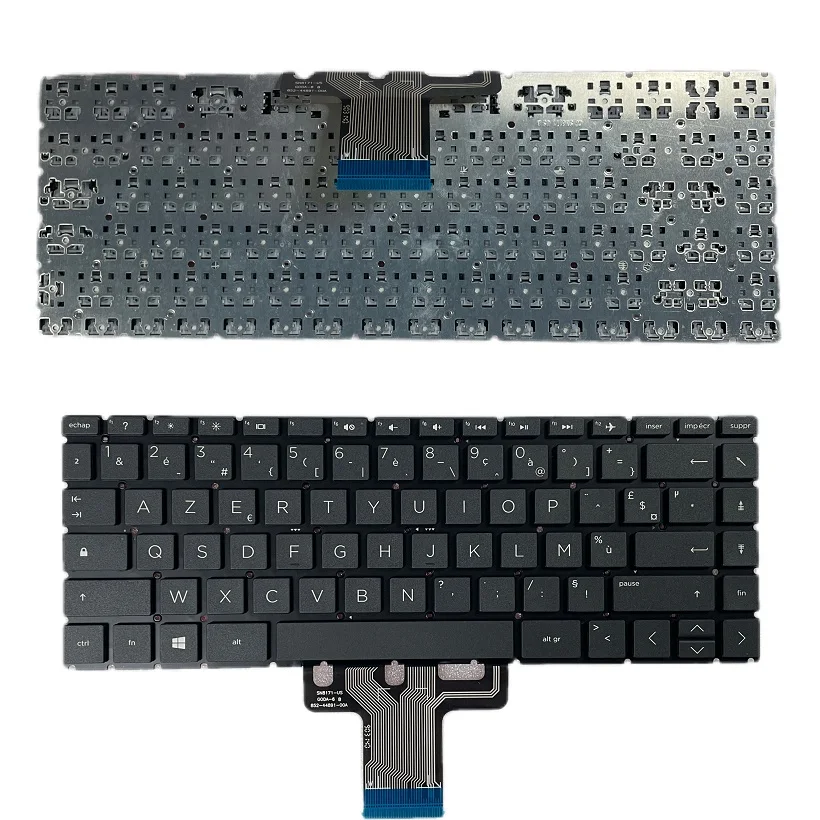 New FR For HP Pavilion X360 14-CE 14-CD 14-DA 14-DK 14-CK Grey Laptop Keyboard No Backlit