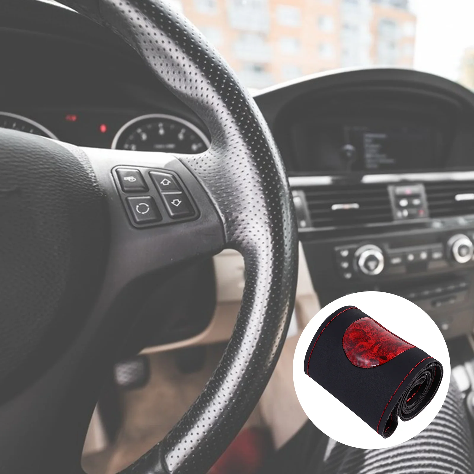 

Cars Cars Steering Wheel Sleeve Car Protector Car Steering Wheel Decor Auto Car Steering Wheel Wrap Crystal Car Car accessories