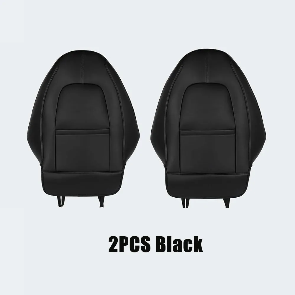 

Для Tesla Model Y Juniper Model 3 Highland 2017-2025 чехол на заднее сиденье, 2 шт., кожаный протектор, износостойкие коврики для спинки сиденья